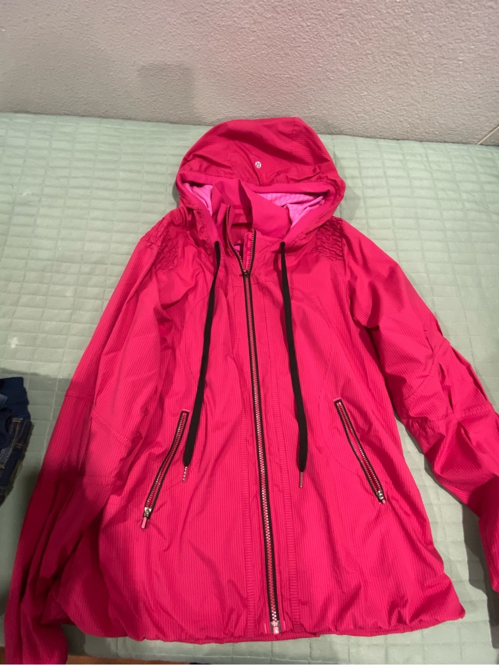Lululemon Hot Pink Hooded Windbreaker Jacket